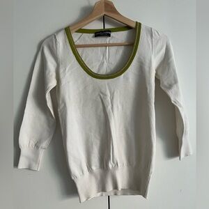 Dolce and Gabbana Cream Sweater. Size Small.